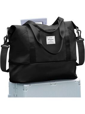 Travel Duffel Bag Women Sports Gym Tote Shoulder Weekender Overnight Large Bag